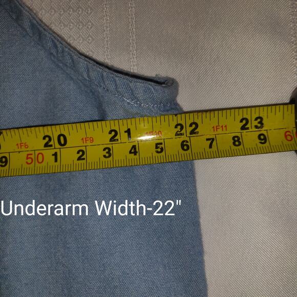 Vintage Champion Phoenix Mercury WNBA Denim Shirt XL Sleeveless Chambray Macau - Picture 15 of 16